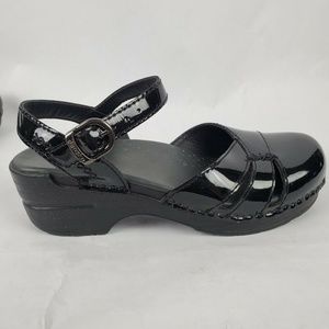 Dansko Patent Leather Slingback Mary Janes